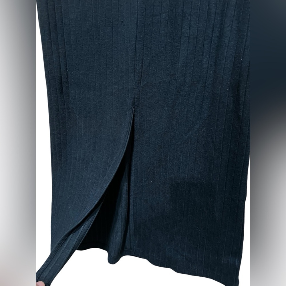 Z Supply Womens Size M Orla Ribbed Dress Peekaboo Detail & Ruching Sexy Bodycon - Picture 9 of 9